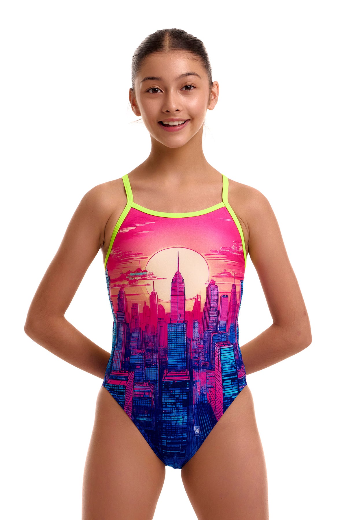 Funkita Girls Skyline Drive Single Strap One Piece