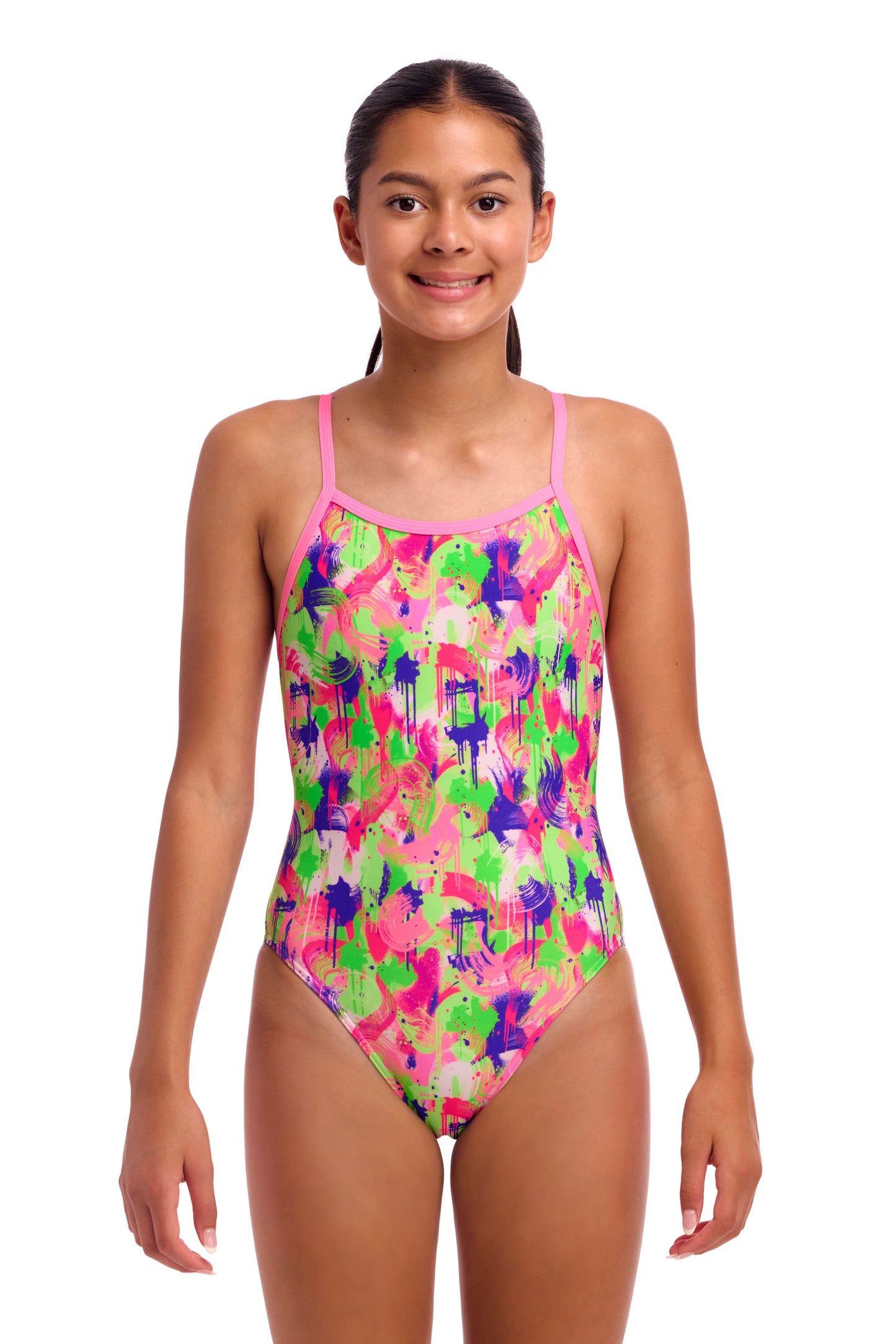 Maillot une pièce à bretelles simples Funkita Loose Goose pour filles