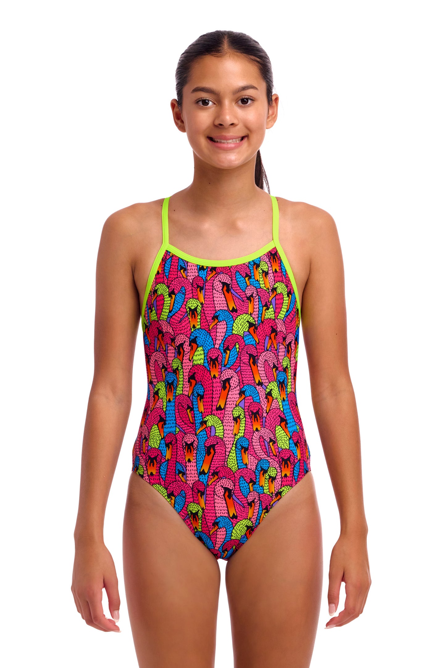 Maillot une pièce à bretelles simples Funkita Loose Goose pour filles