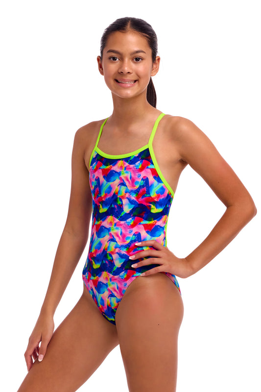 Maillot une pièce à bretelles simples Funkita Loose Goose pour filles