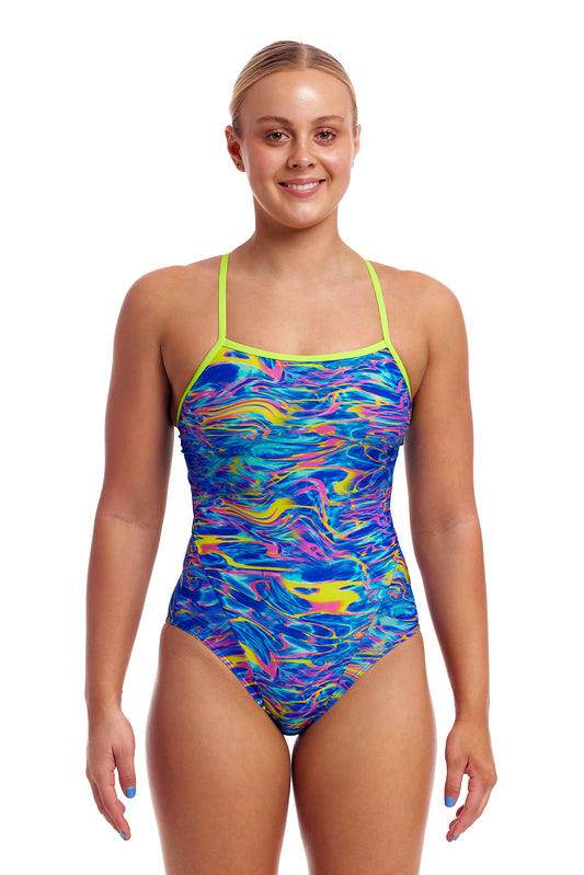 Funkita Women's Stir Crazy Single Strap One Piece - All4Swim