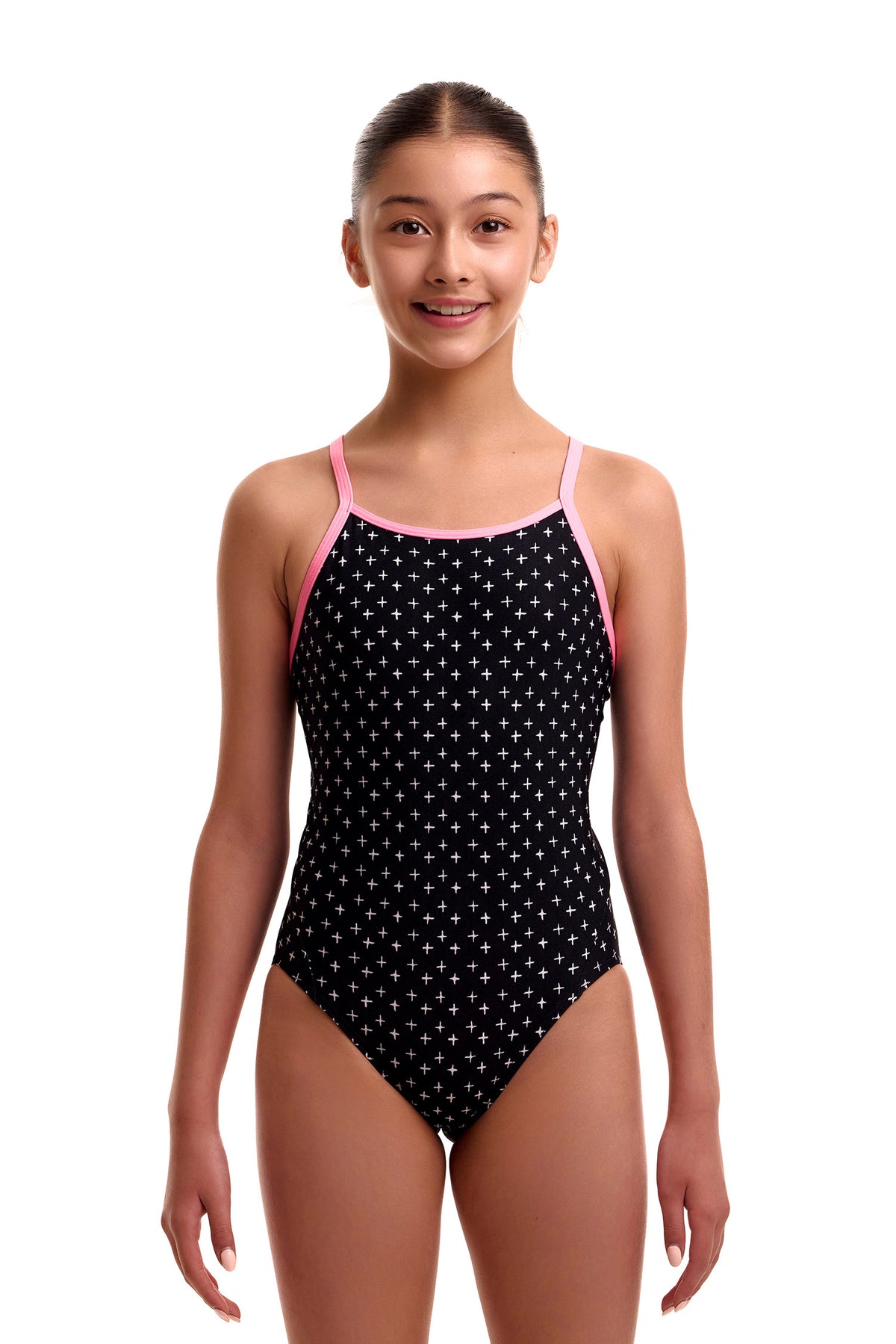 Funkita Girls Be Positive Diamond Back One Piece