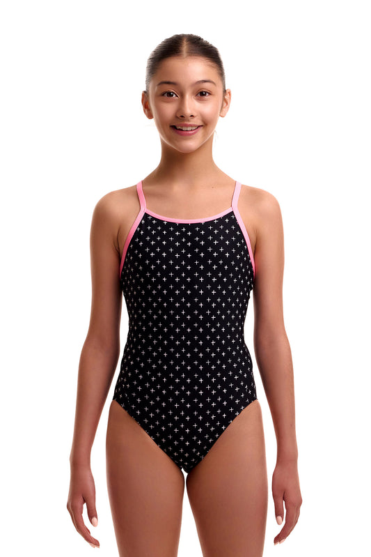 Funkita Girls Be Positive Diamond Back One Piece