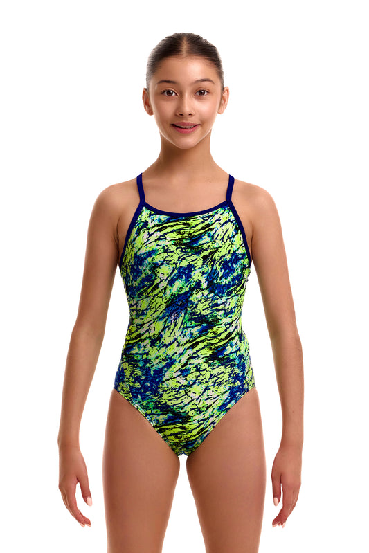 Funkita Girls Scaled Back Diamond Back One Piece