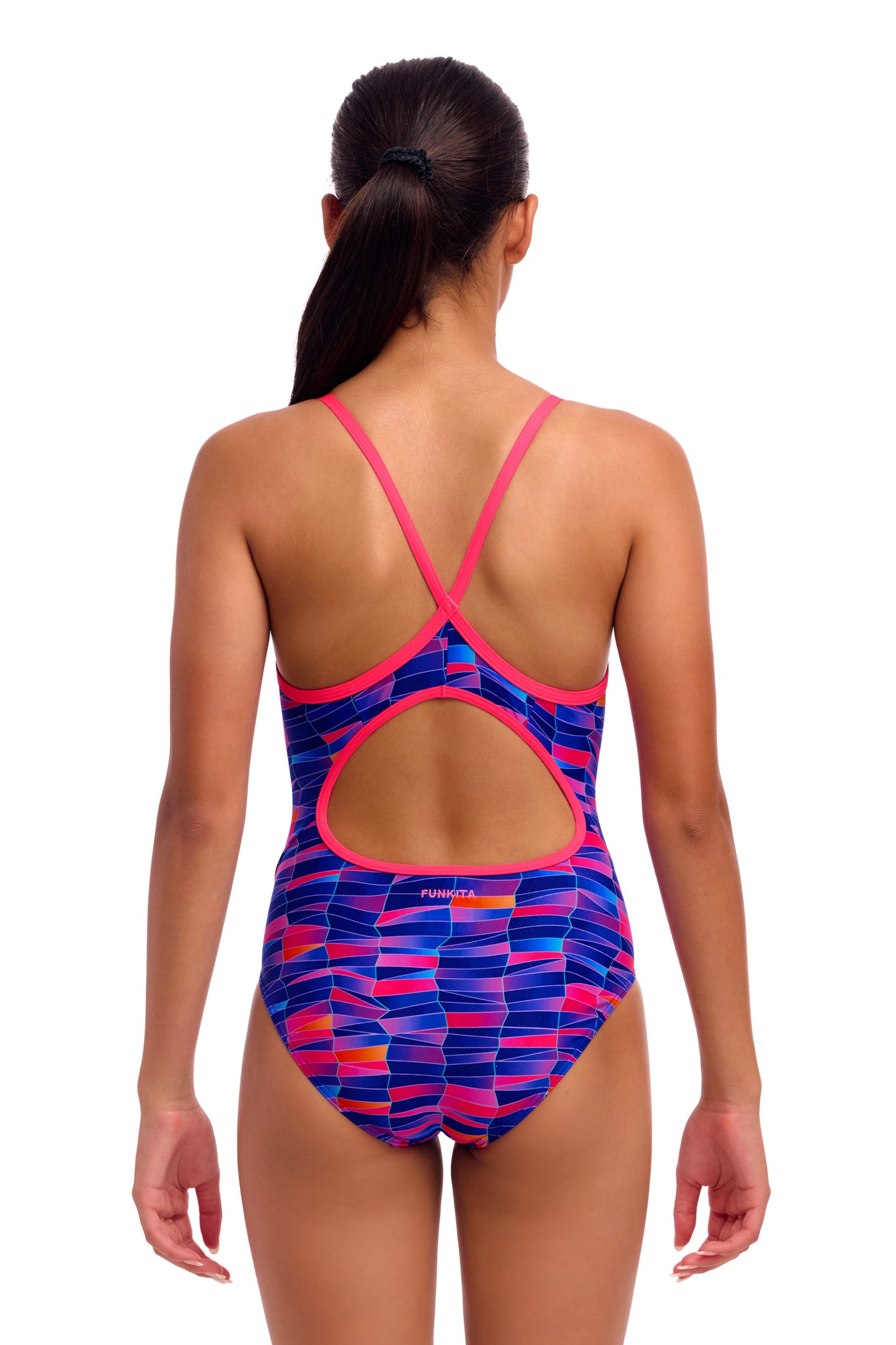 Maillot une pièce Funkita Lost Ocean Diamond Back pour filles
