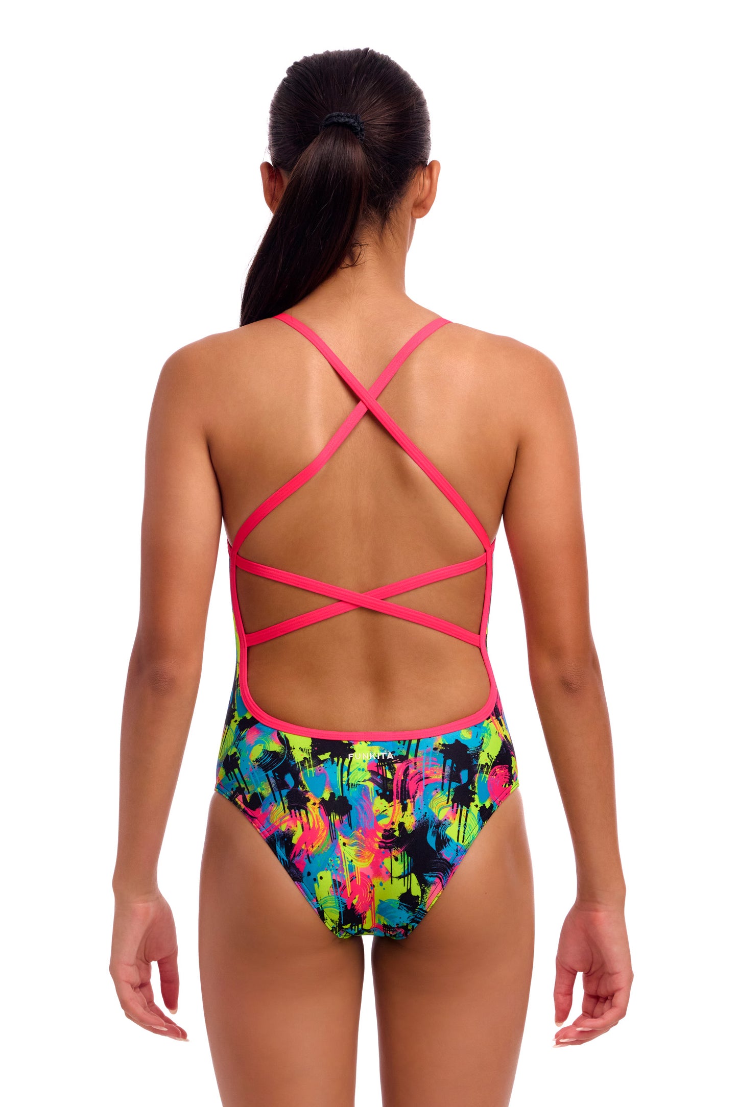 Pailles tourbillonnantes Funkita Girls attachées en une seule pièce