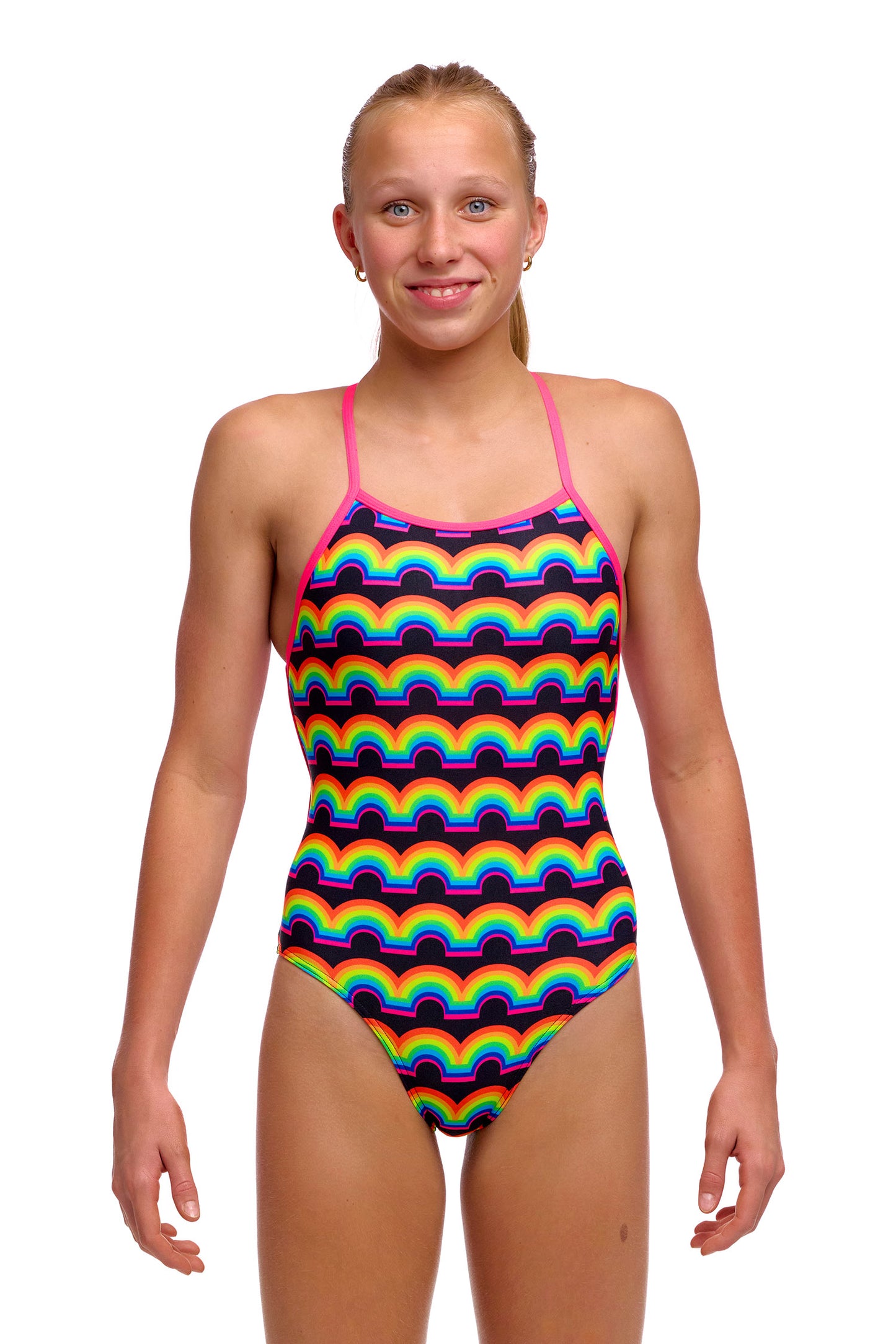Pailles tourbillonnantes Funkita Girls attachées en une seule pièce