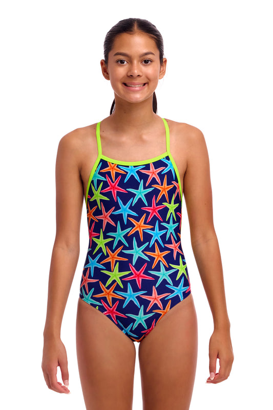 Pailles tourbillonnantes Funkita Girls attachées en une seule pièce