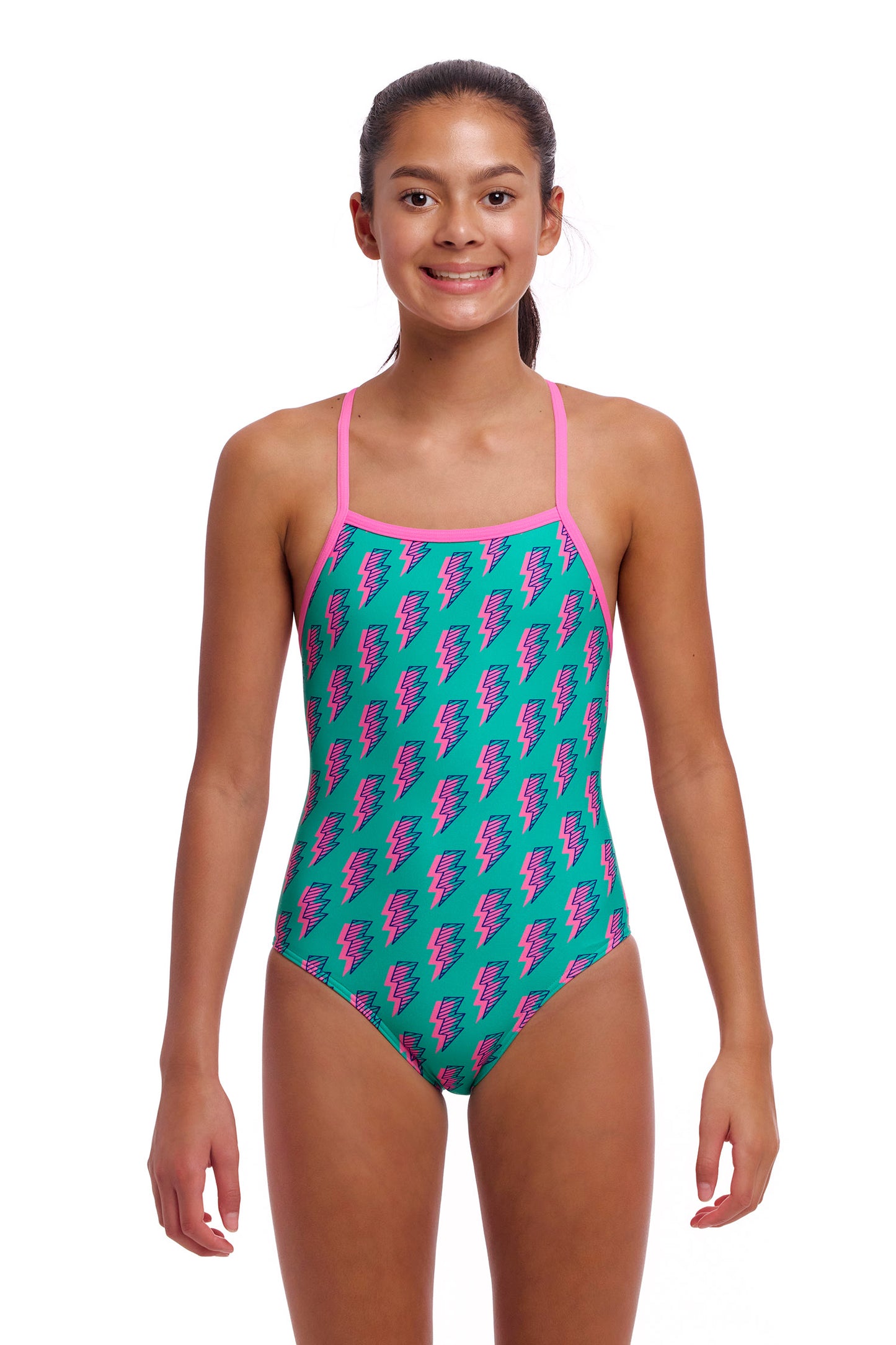 Funkita Girls Zip Zap Strapped In One Piece - All4Swim