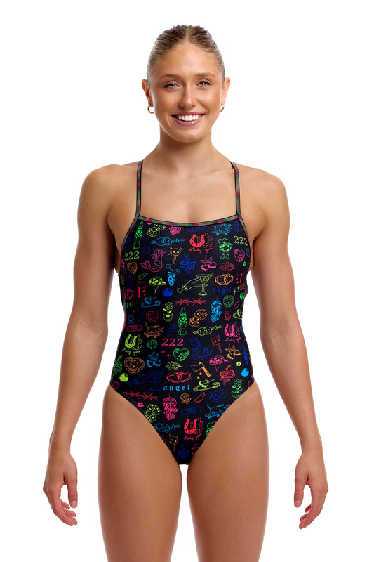 Funkita Women's Doodles Strapped In One Piece