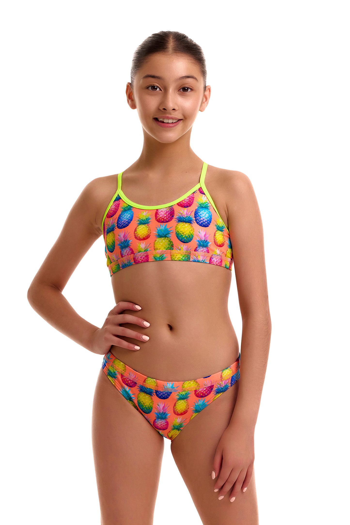 Funkita Girls Pinky Piney Racerback Two Piece