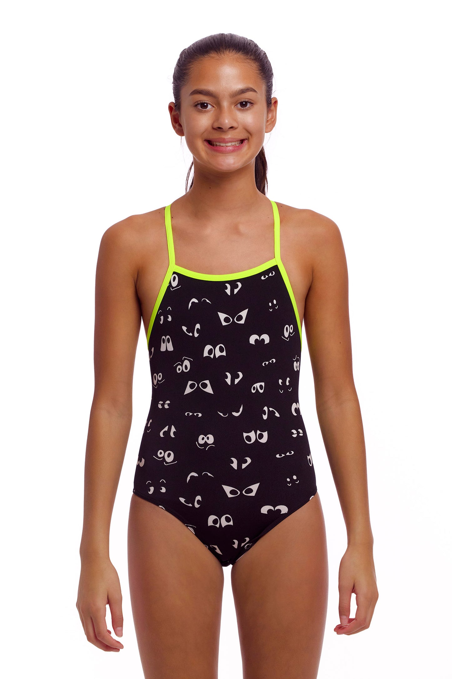 Maillot une pièce moulant Eye Spy Tie Me Tight de Funkita pour filles