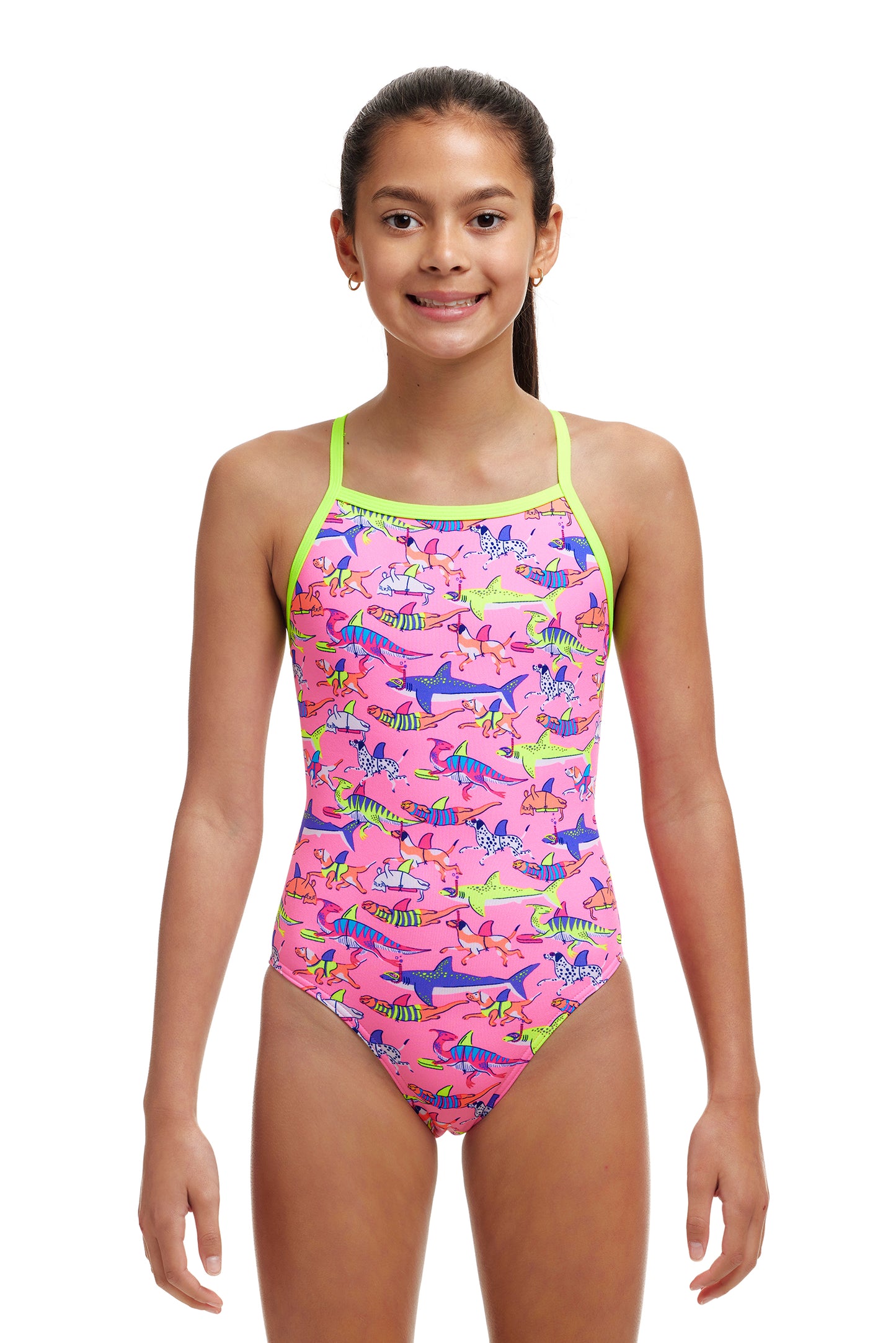 Funkita Girls Learner Lane Tie Me Tight One Piece - All4Swim