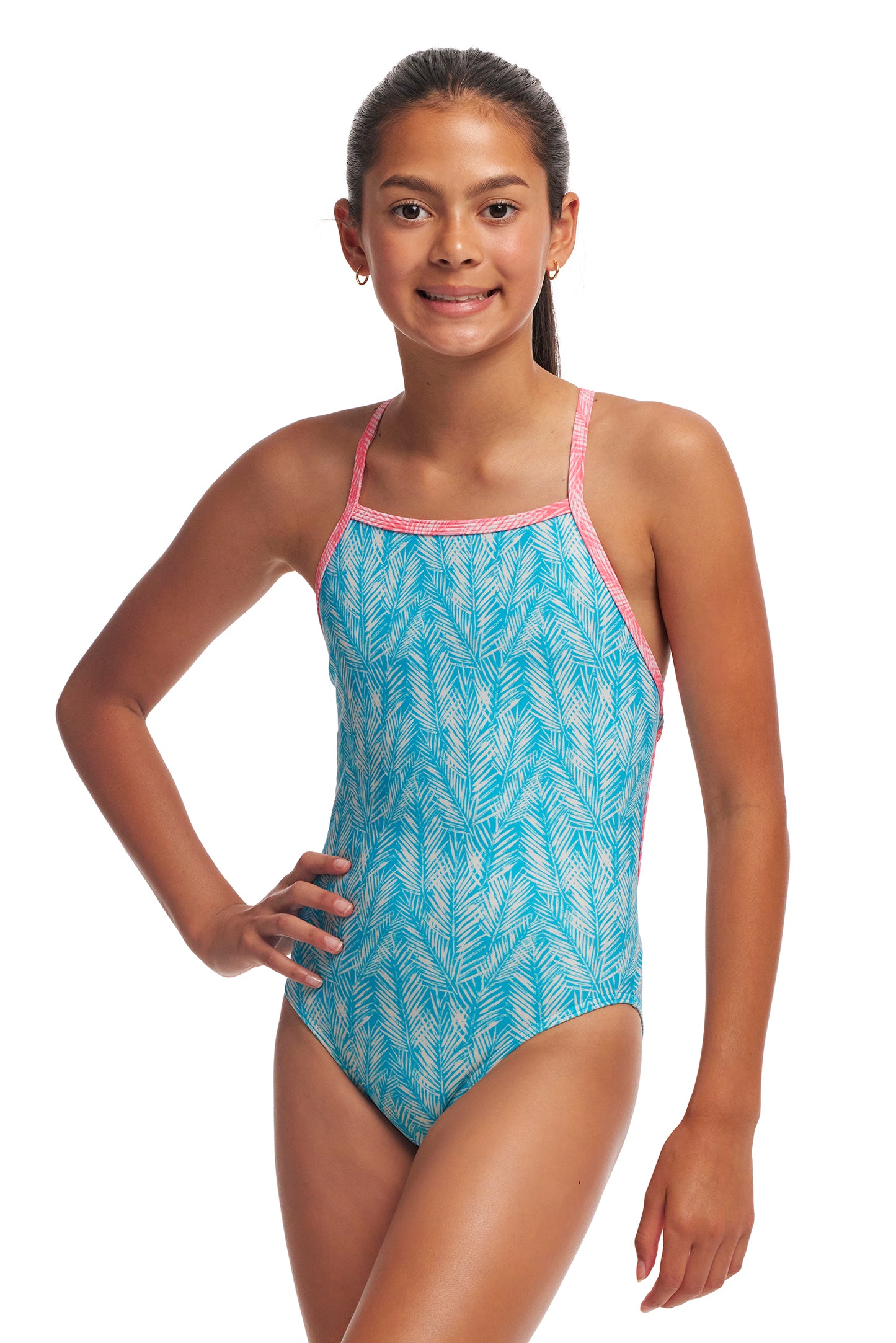 Funkita Girls Palm Star Tie Me Tight One Piece