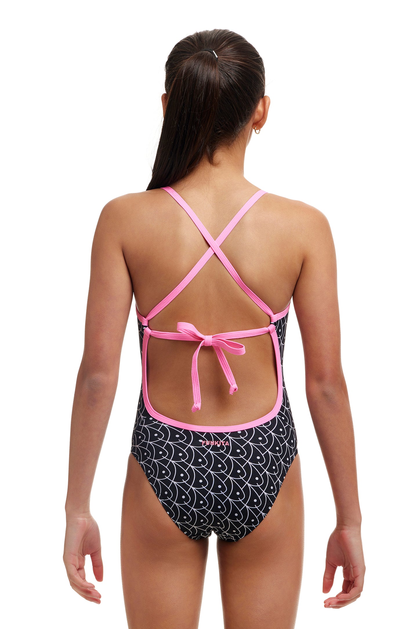 Funkita Girls Summer Fish Tie Me Tight One Piece - All4Swim