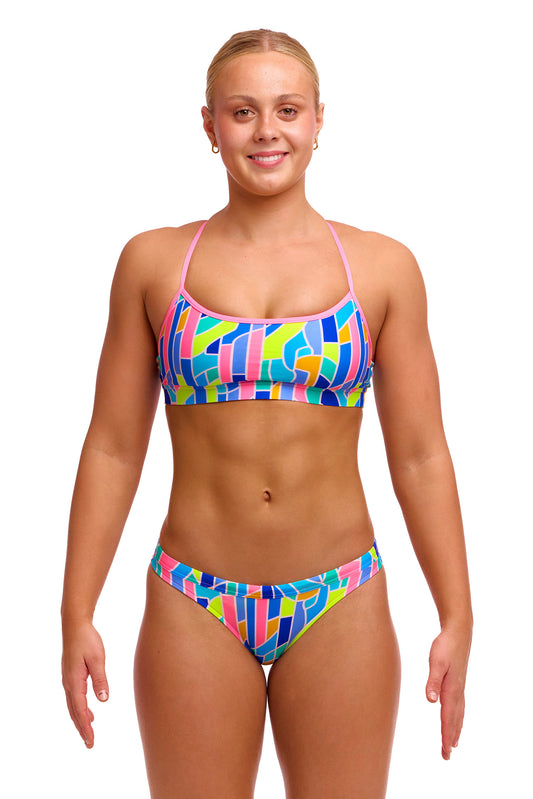 Funkita Women's Pillared Swim Crop Top - Top Only