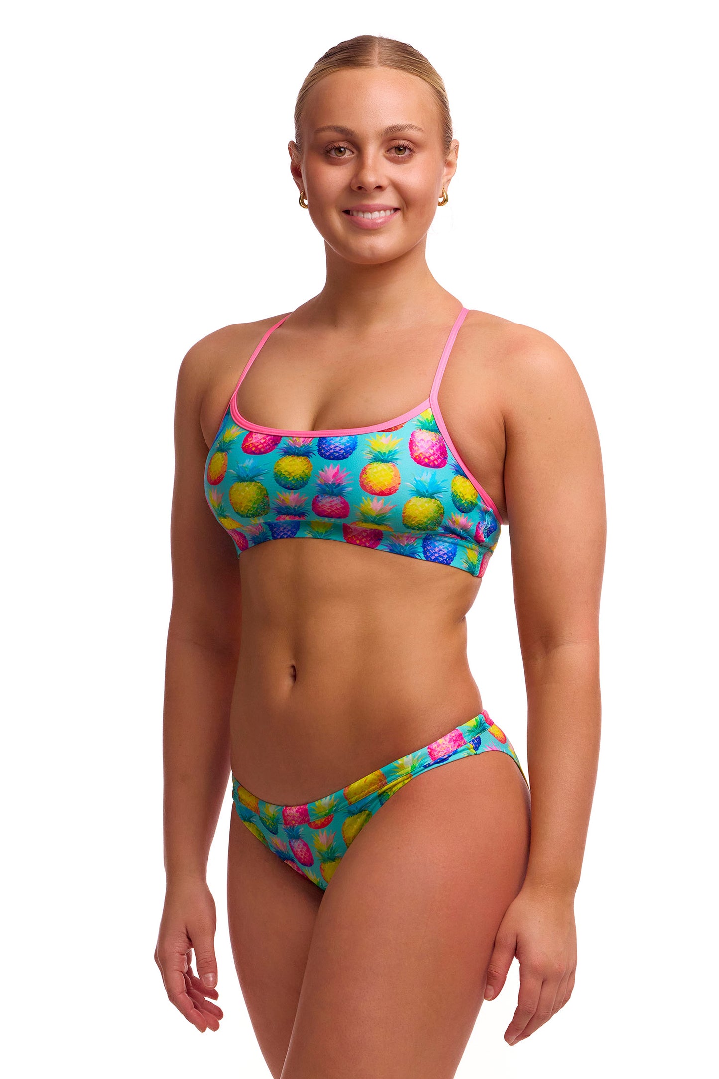 Funkita Women's Punchy Bunch Swim Crop Top - Top Only