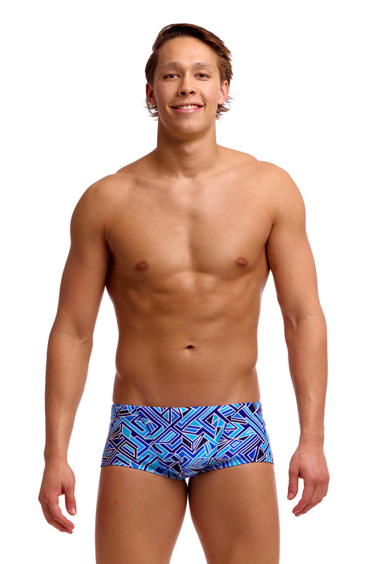 Funky Trunks Men's Blue Bits Classic Trunks