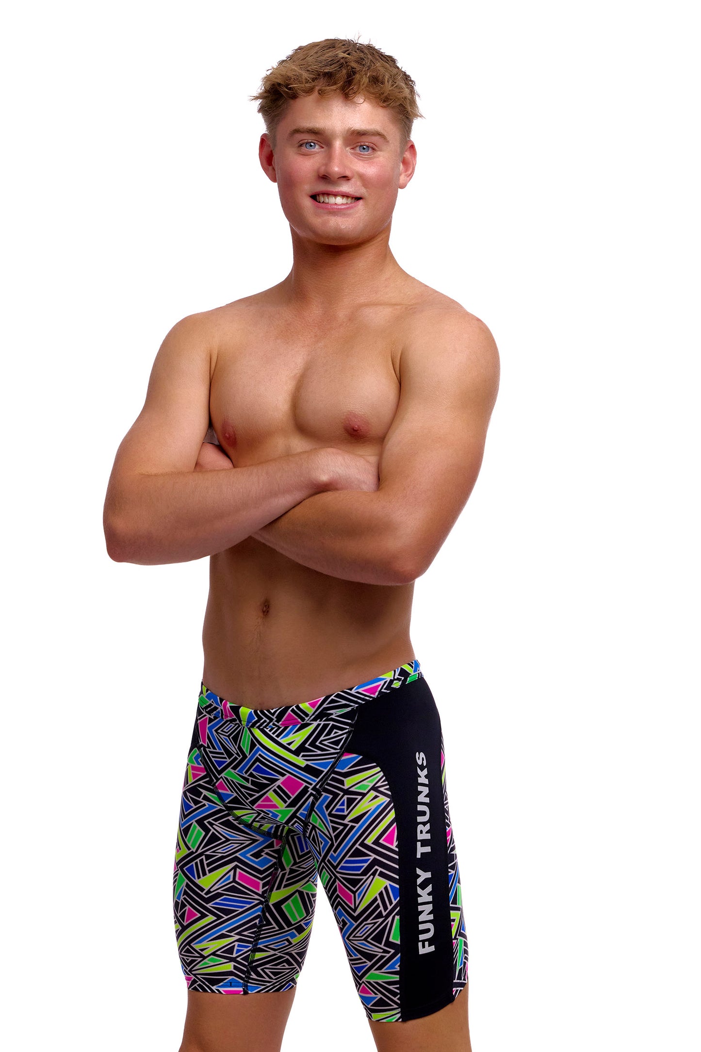 Funky Trunks Boys Bits Of Peace Training Jammers