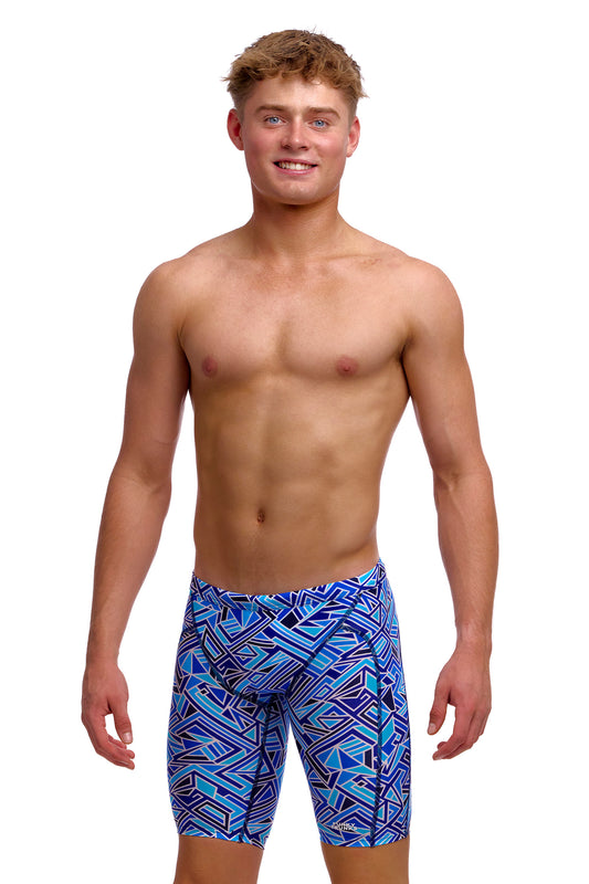 Funky Trunks Boys Blue Bits Training Jammers