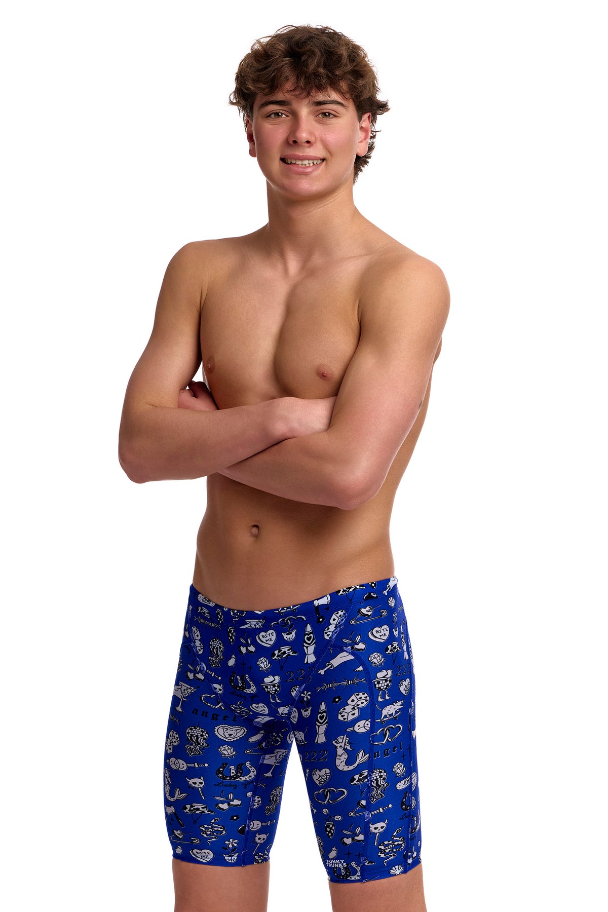 Funky Trunks Boys Scratchy Training Jammers