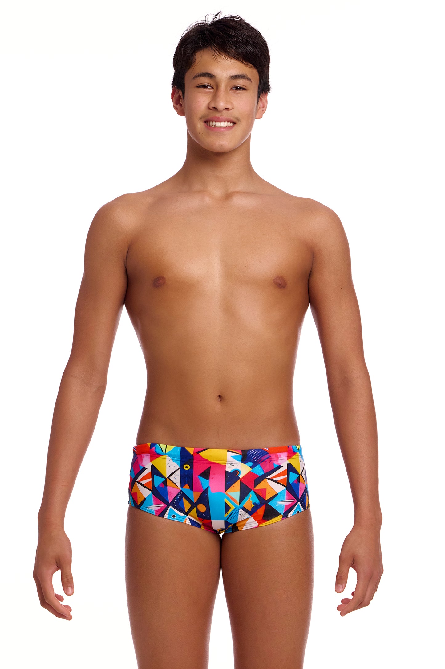 Funky Trunks Boys Broken Blox Sidewinder Trunks