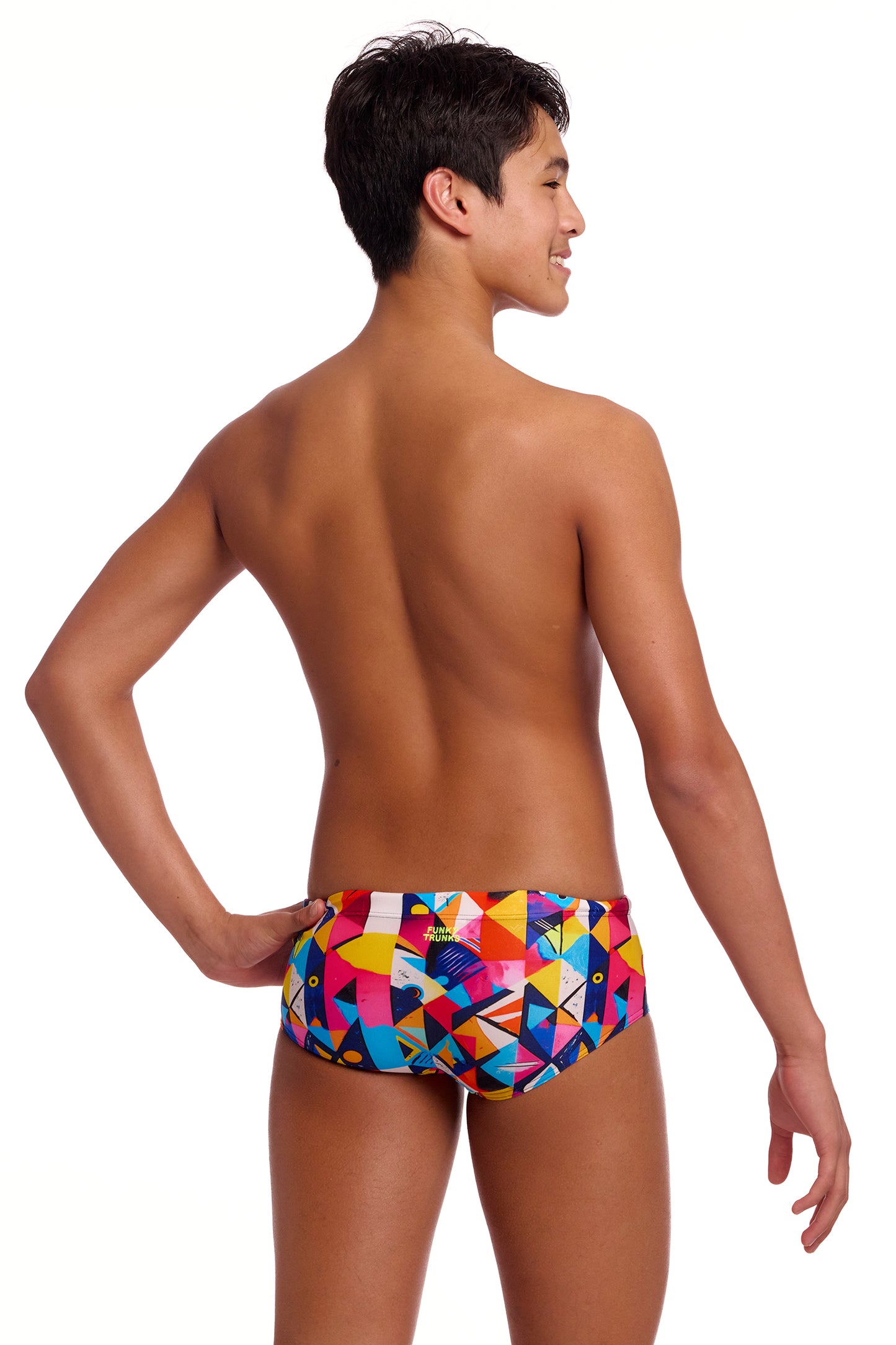 Funky Trunks Boys Broken Blox Sidewinder Trunks