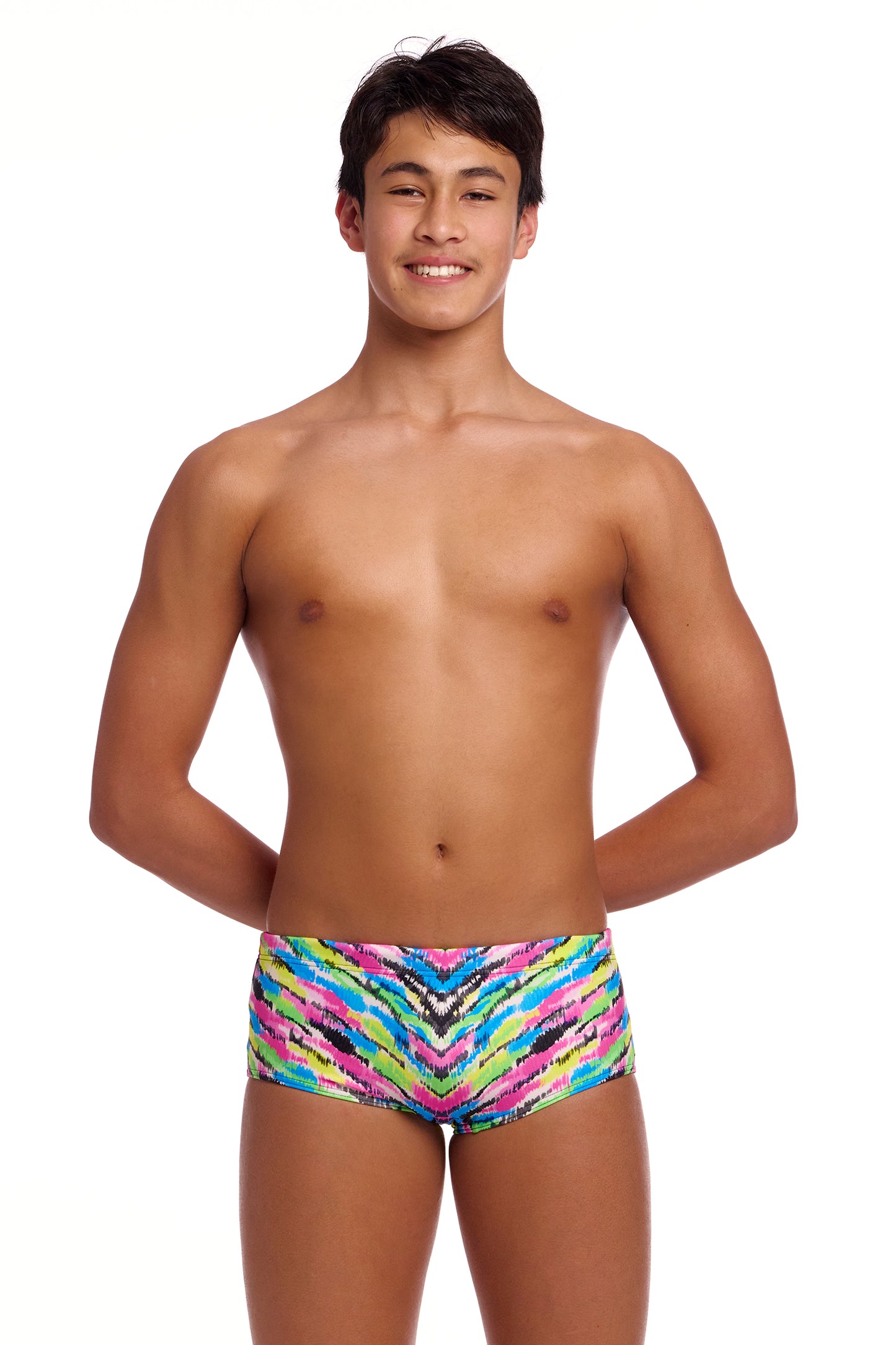 Funky Trunks Boys Happy Hide Sidewinder Trunks