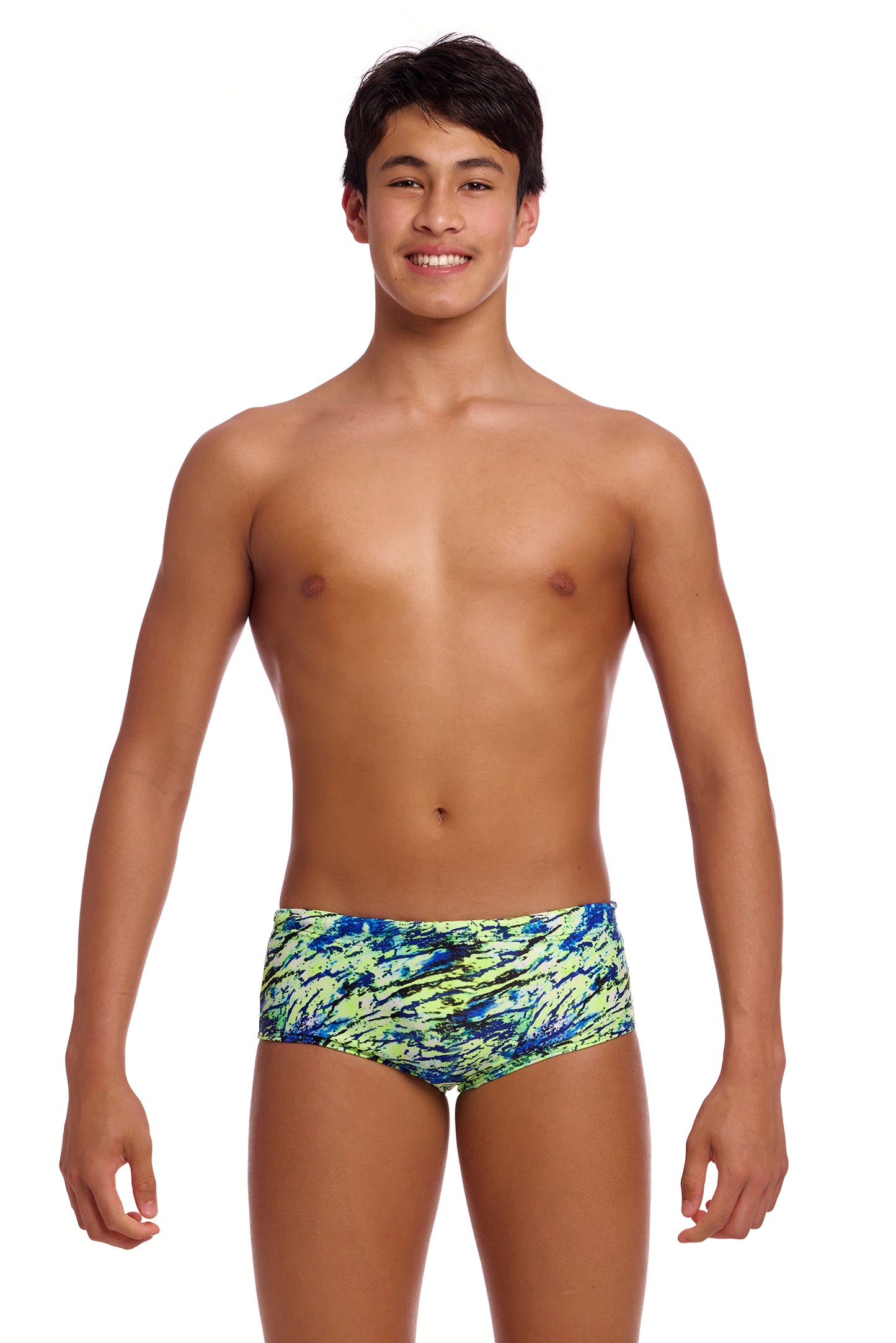 Funky Trunks Boys Scaled Back Sidewinder Trunks