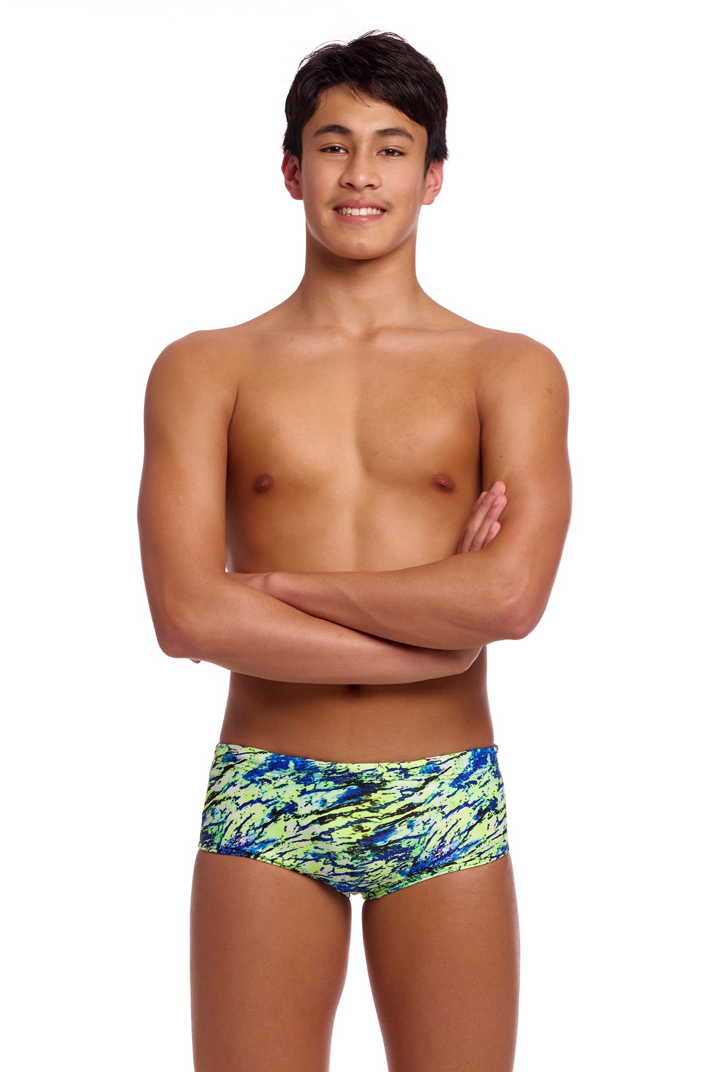 Funky Trunks Boys Scaled Back Sidewinder Trunks