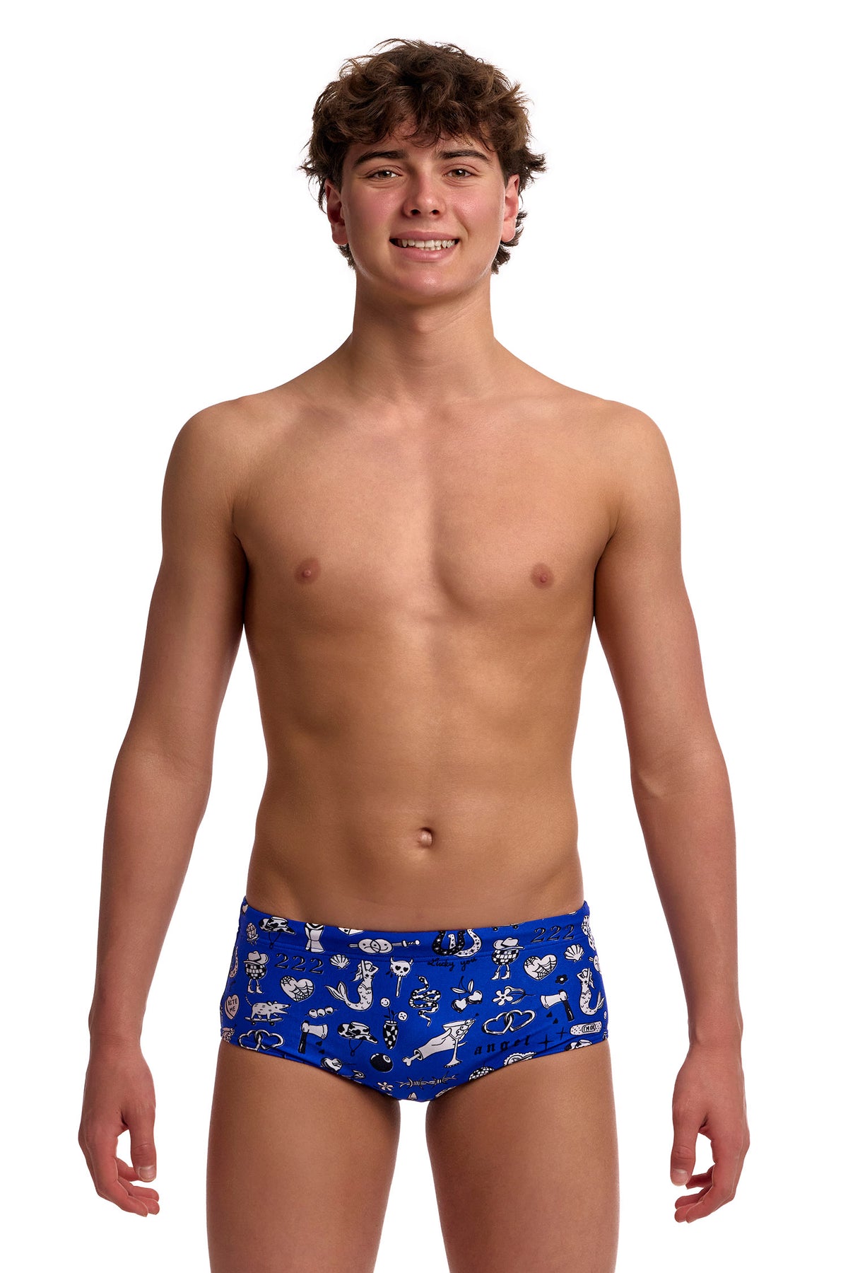 Funky Trunks Boys Scratchy Sidewinder Trunks