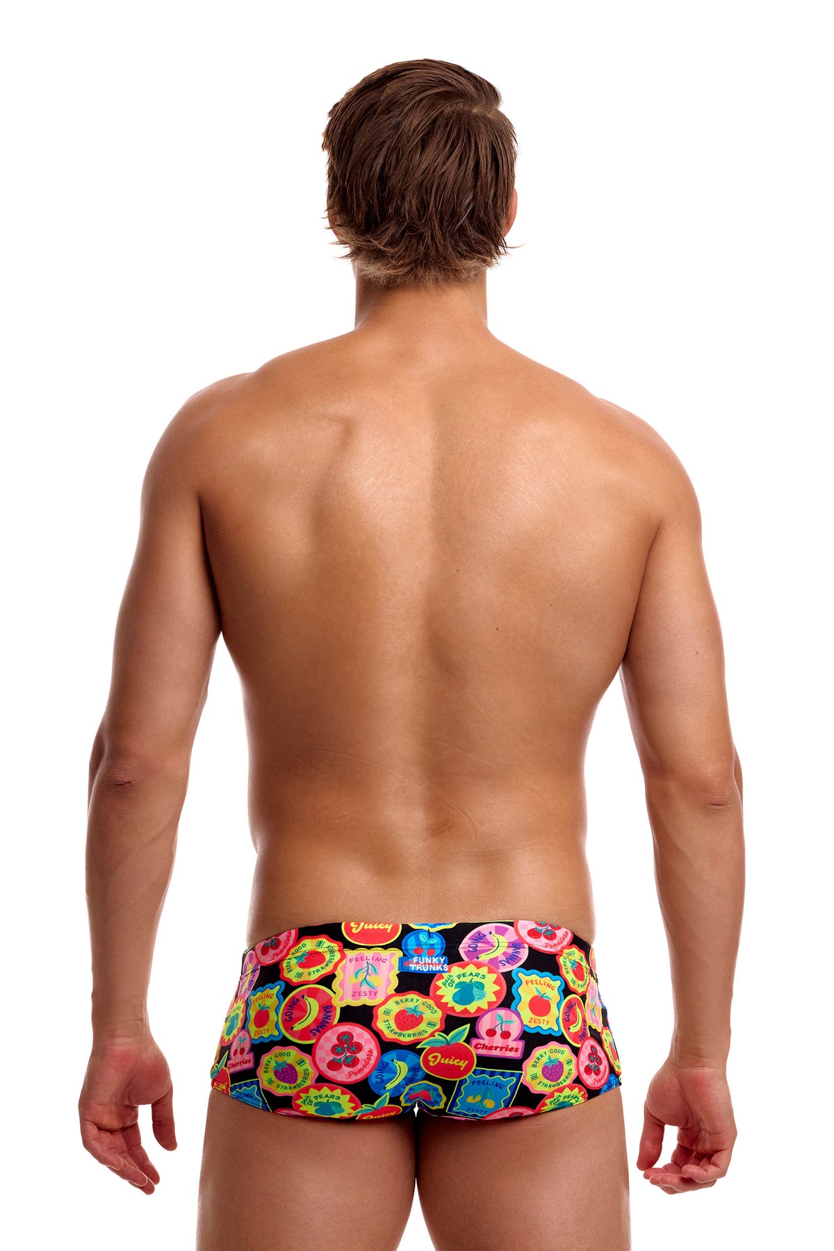 Funky Trunks Men's Berry Good Sidewinder Trunks