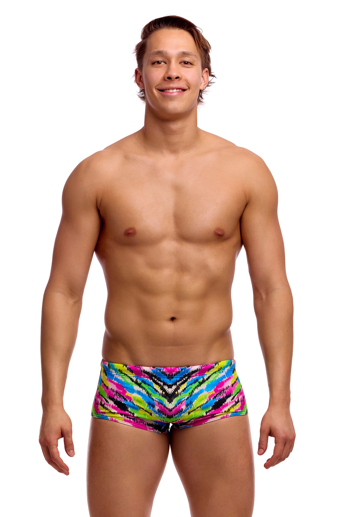 Funky Trunks Men's Happy Hide Sidewinder Trunks