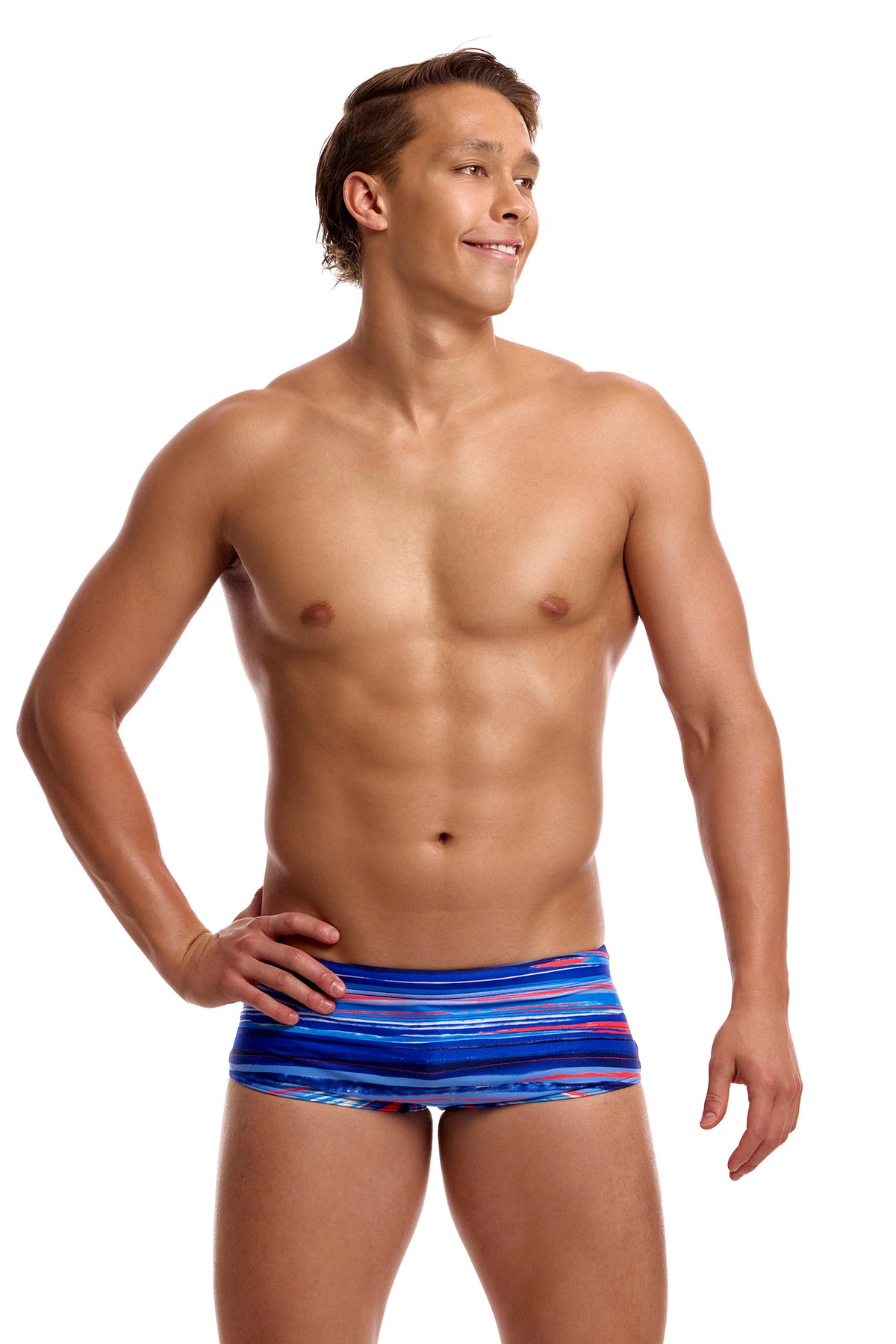 Funky Trunks Men's Lost Lines Sidewinder Trunks
