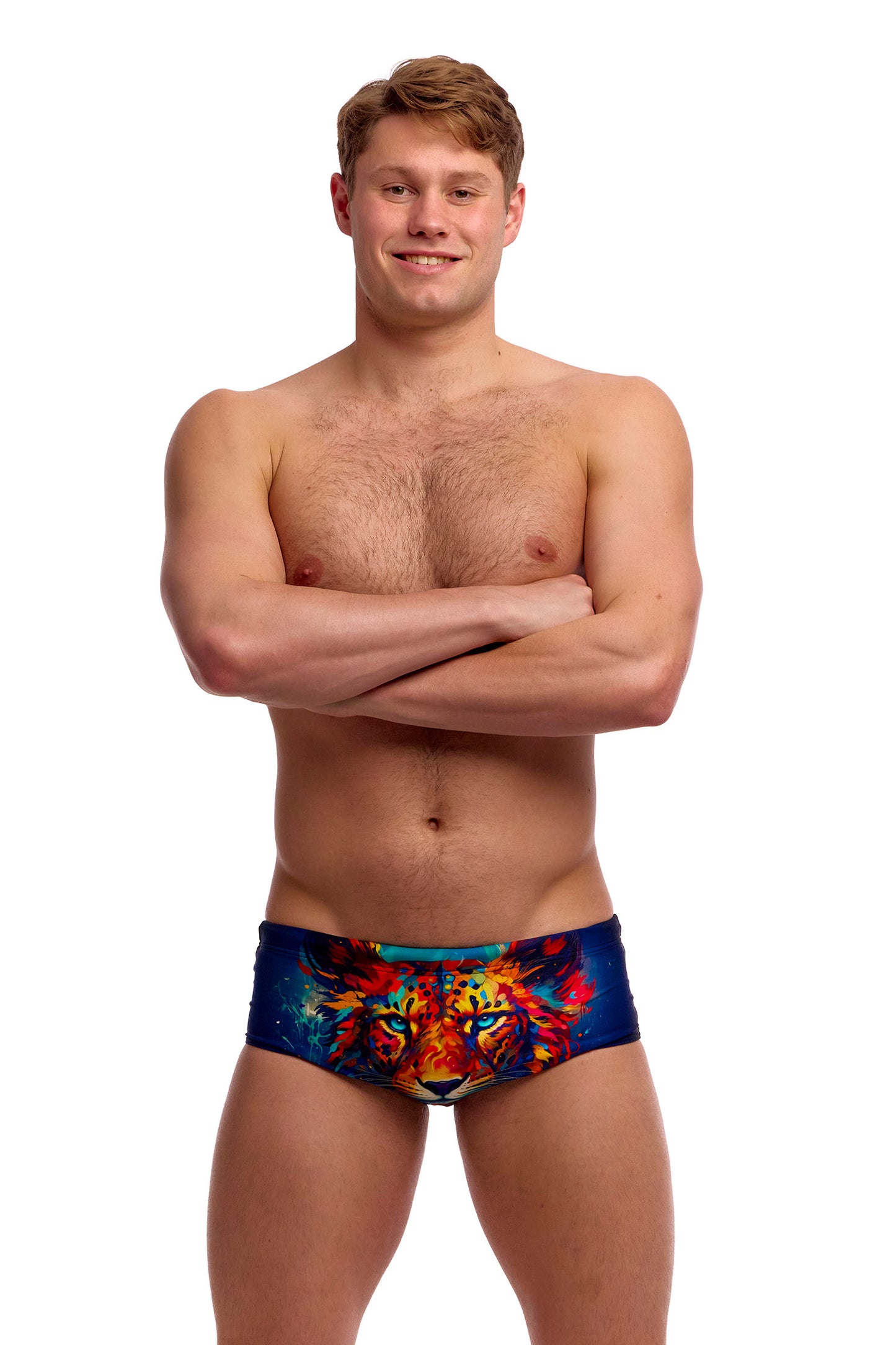 Funky Trunks Men's Meow Baby Sidewinder Trunks