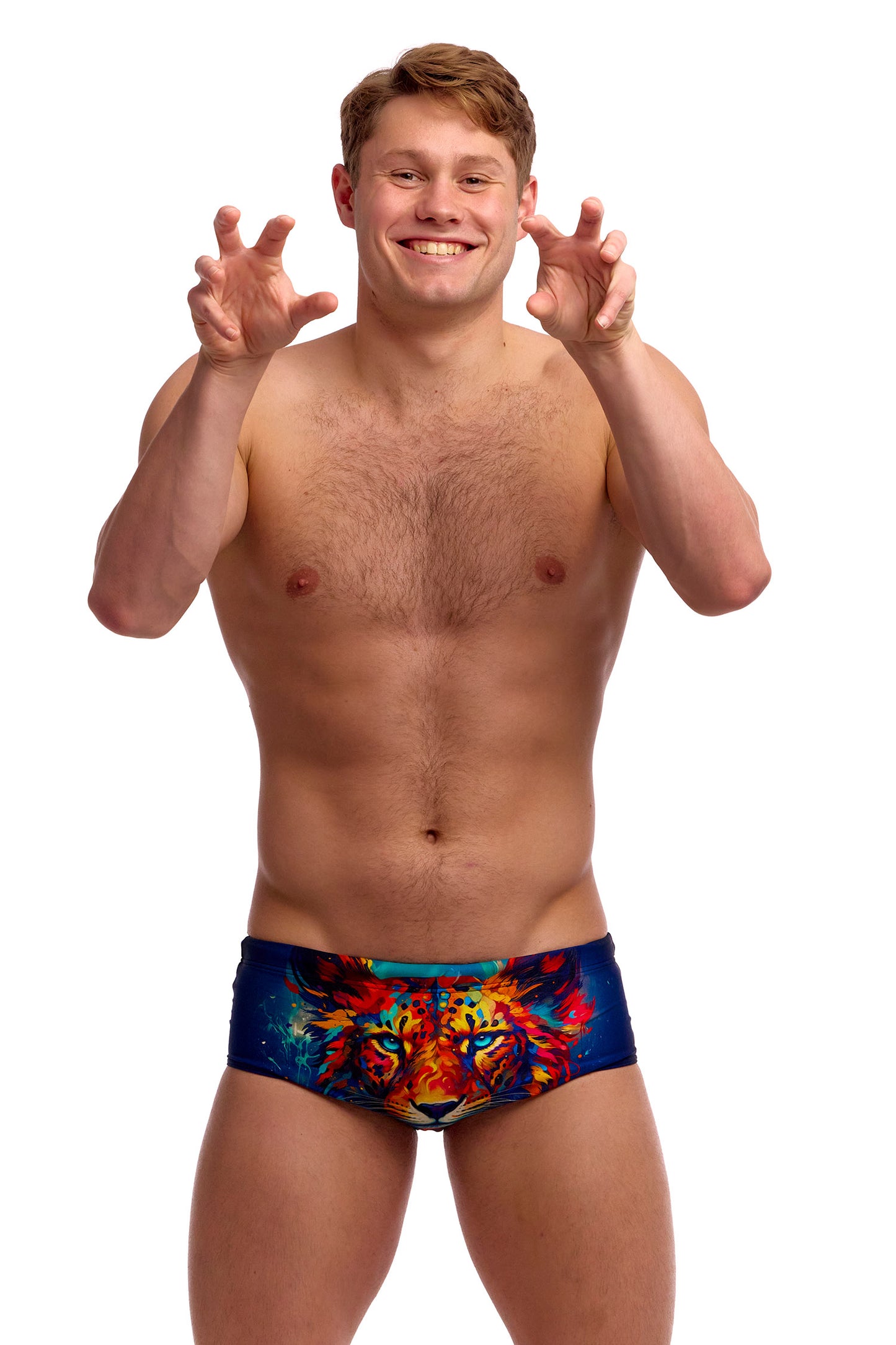 Funky Trunks Men's Meow Baby Sidewinder Trunks