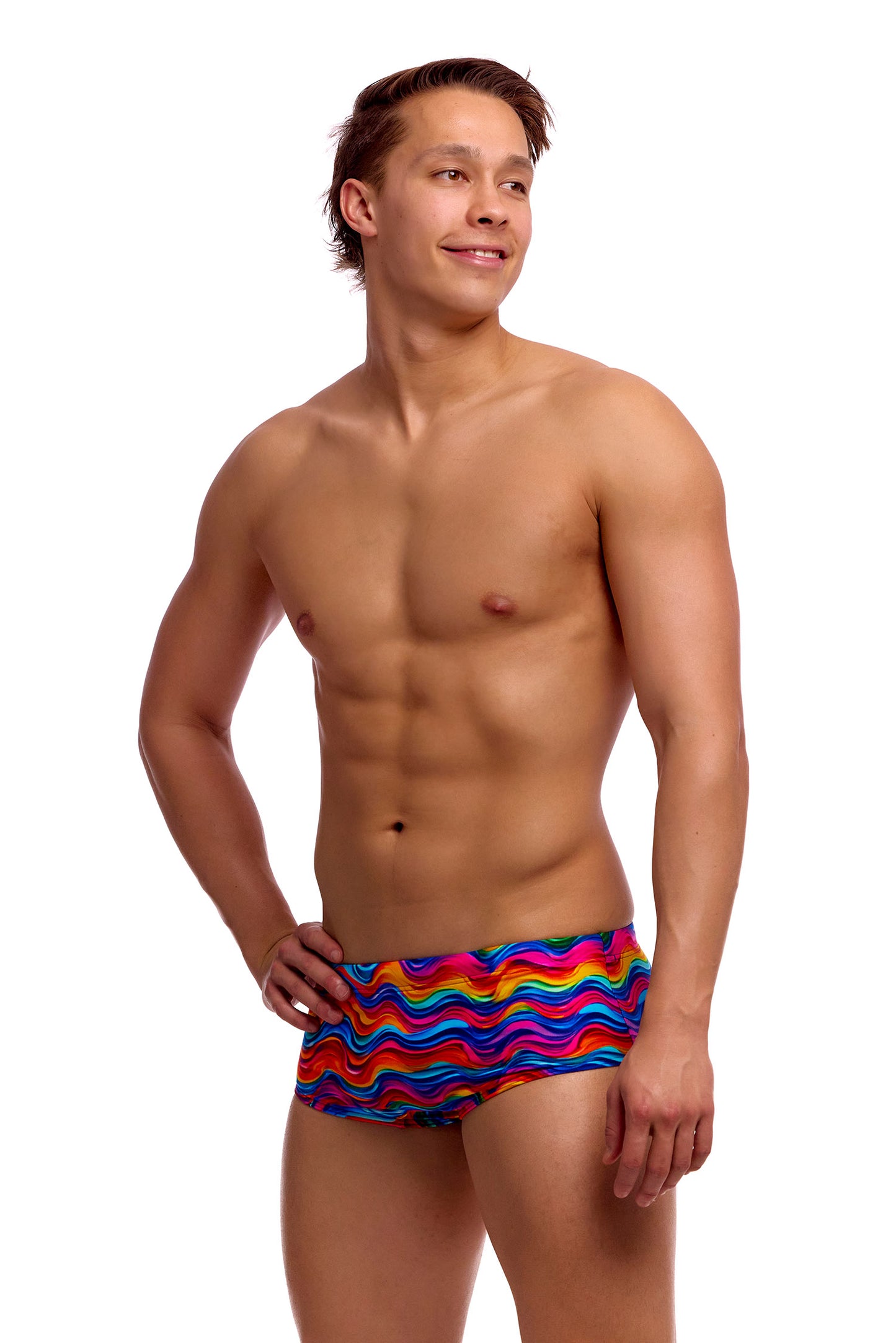 Funky Trunks Men's Plastic Fantastic Sidewinder Trunks