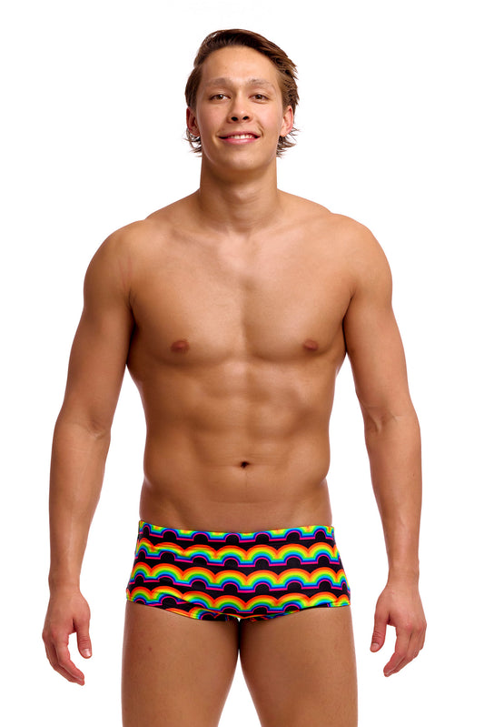 Funky Trunks Men's Rainbowie Rainbowie Sidewinder Trunks