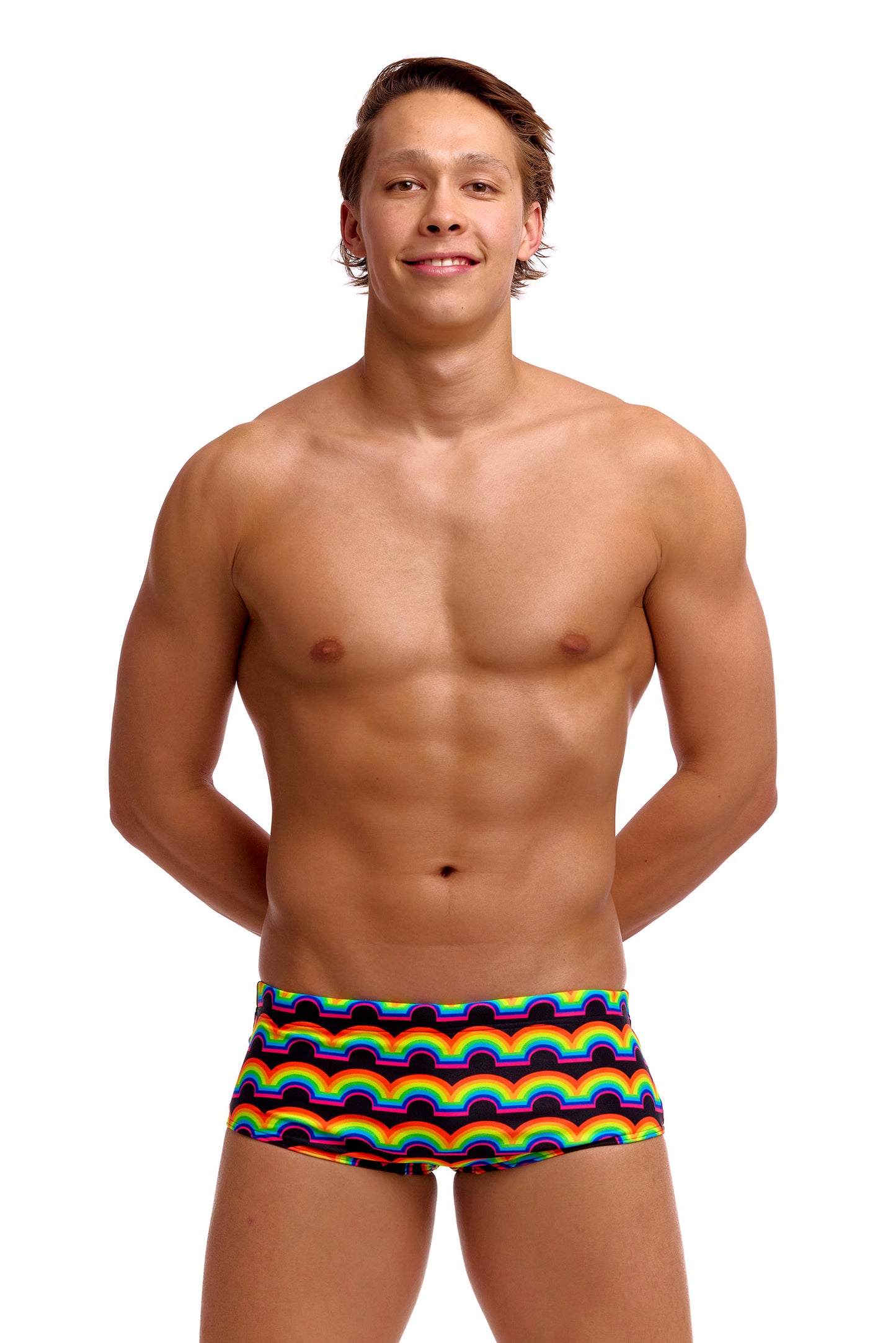 Funky Trunks Men's Rainbowie Rainbowie Sidewinder Trunks