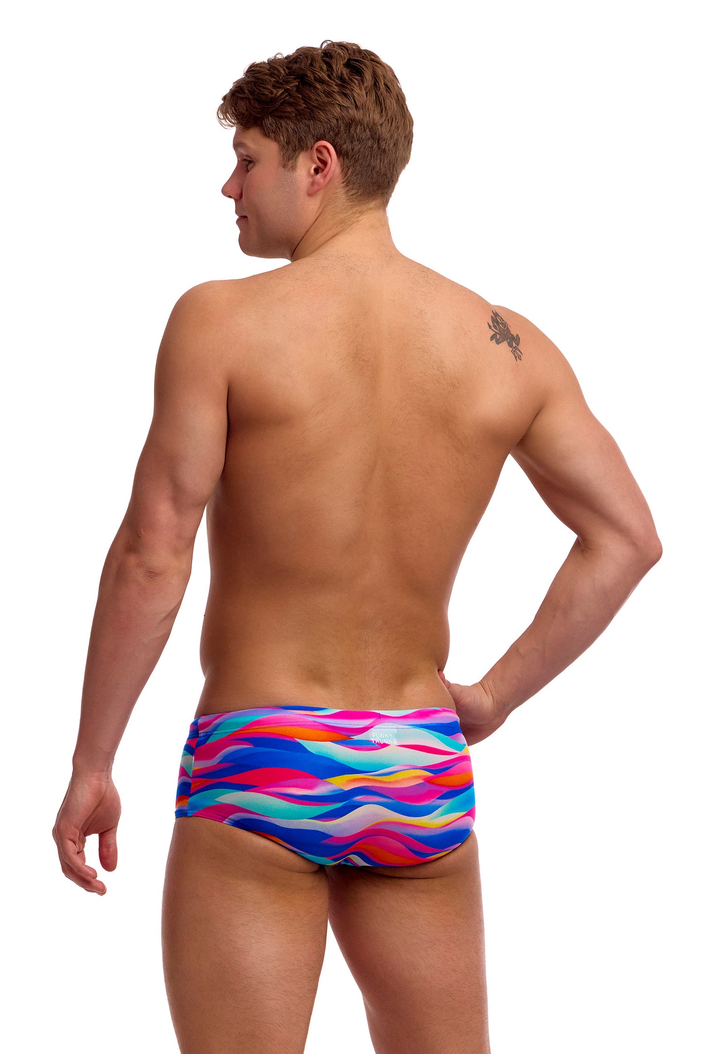 Funky Trunks Men's Royal Wave Sidewinder Trunks