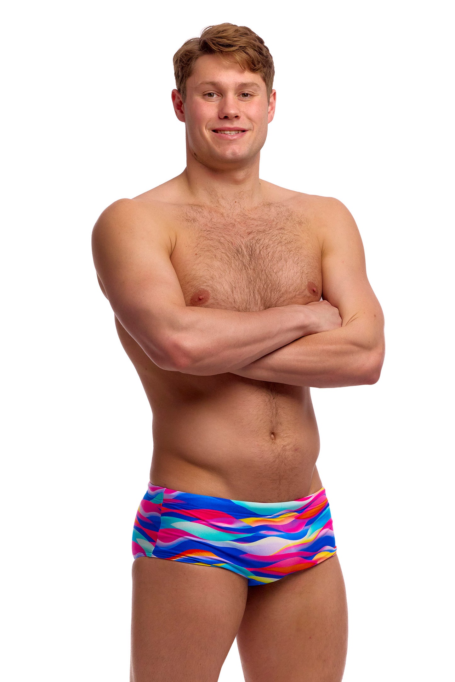 Funky Trunks Men's Royal Wave Sidewinder Trunks