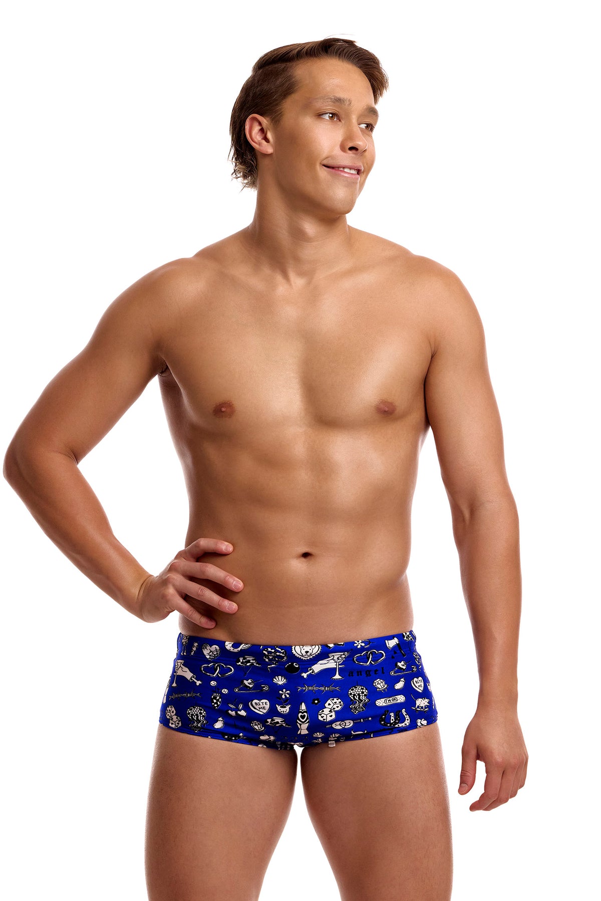 Funky Trunks Men's Scratchy Sidewinder Trunks