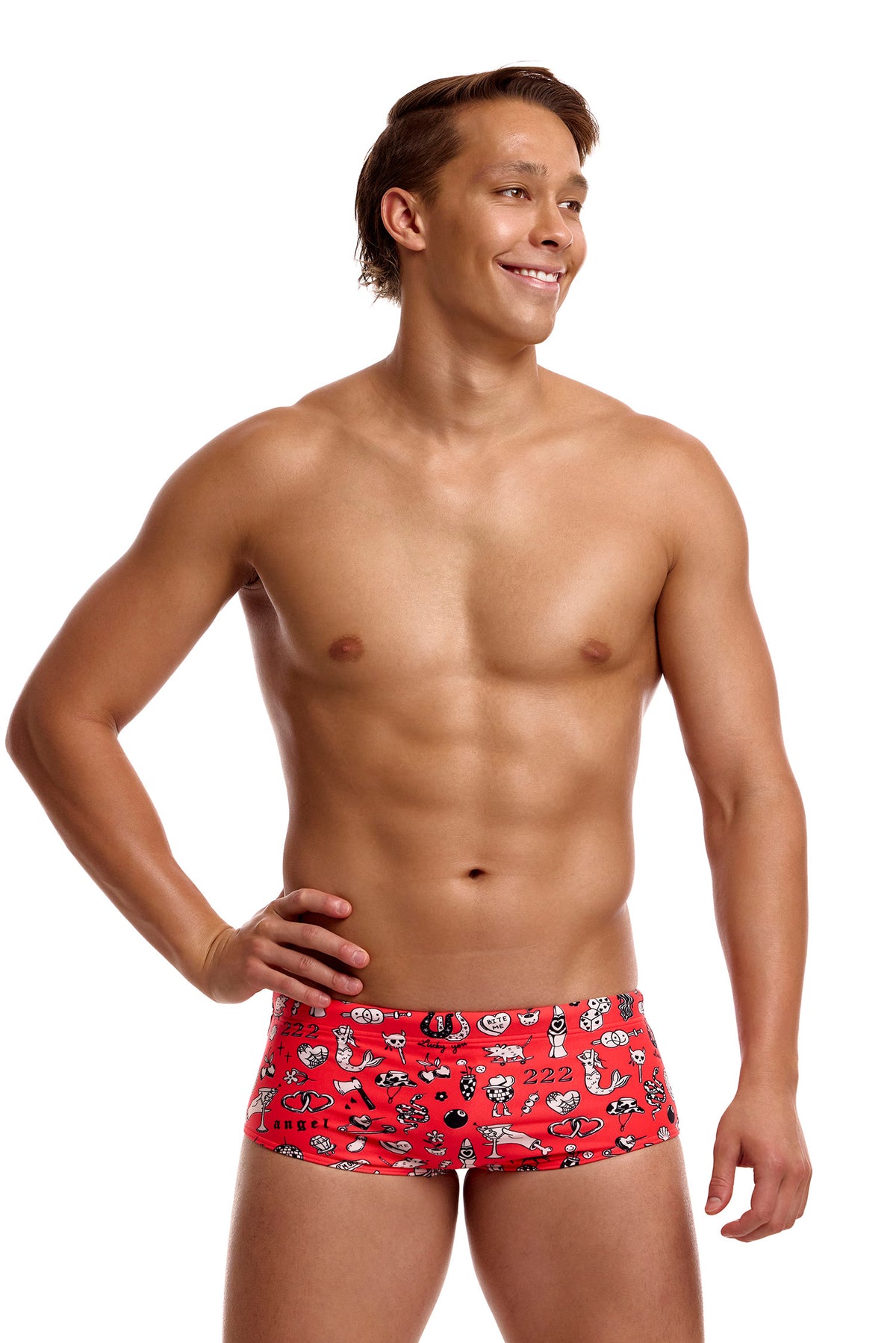 Funky Trunks Men's Scribbles Sidewinder Trunks