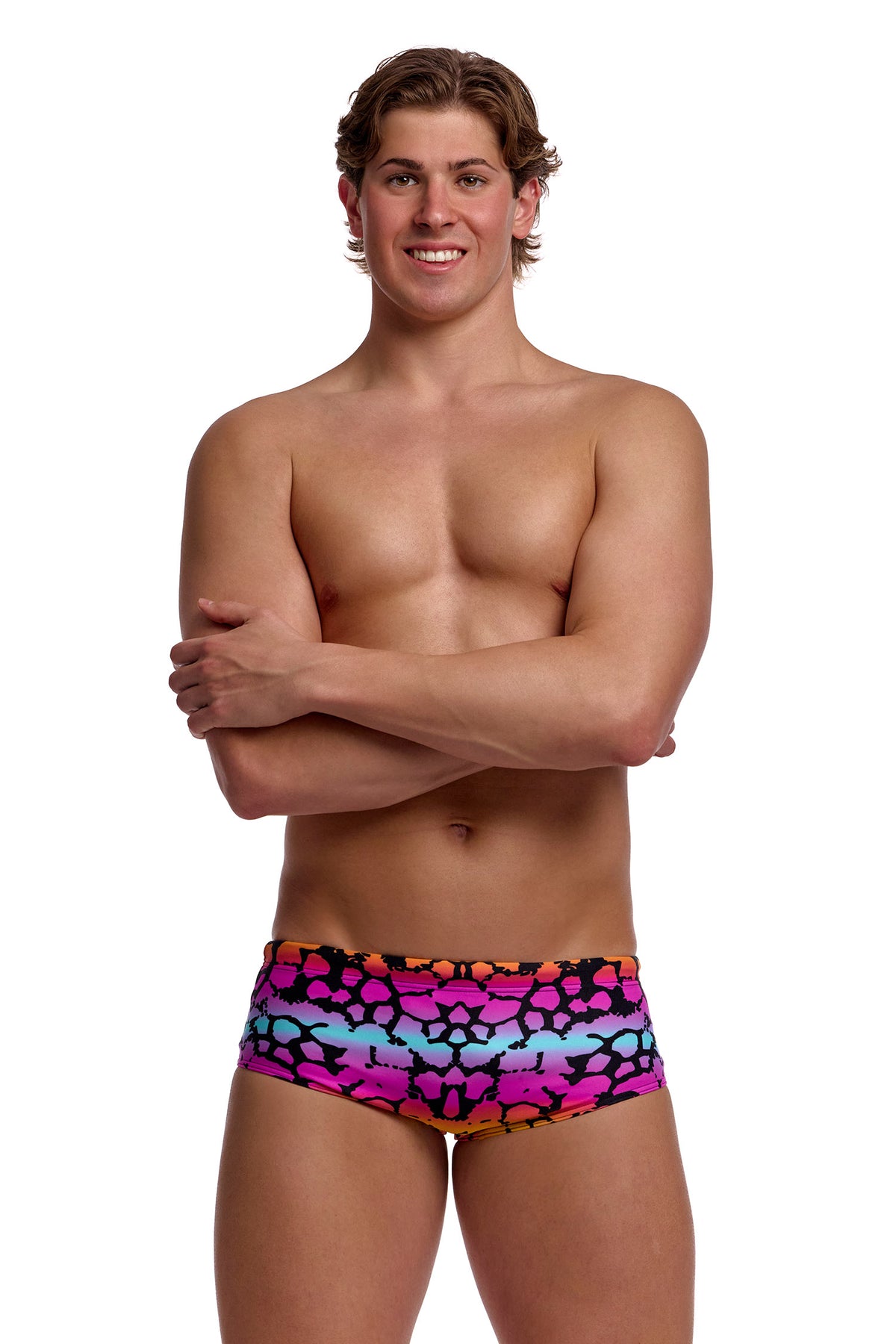 Funky Trunks Men's Wild Animal Sidewinder Trunks