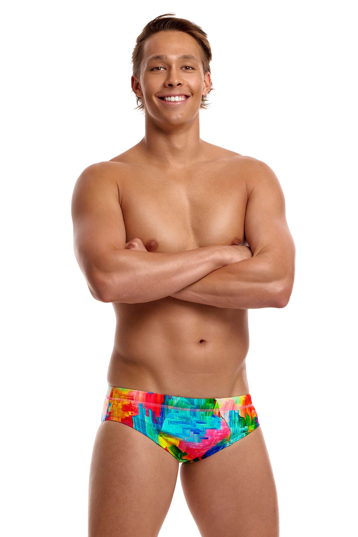 Funky Trunks Men's Falling Colours Seamed Brief