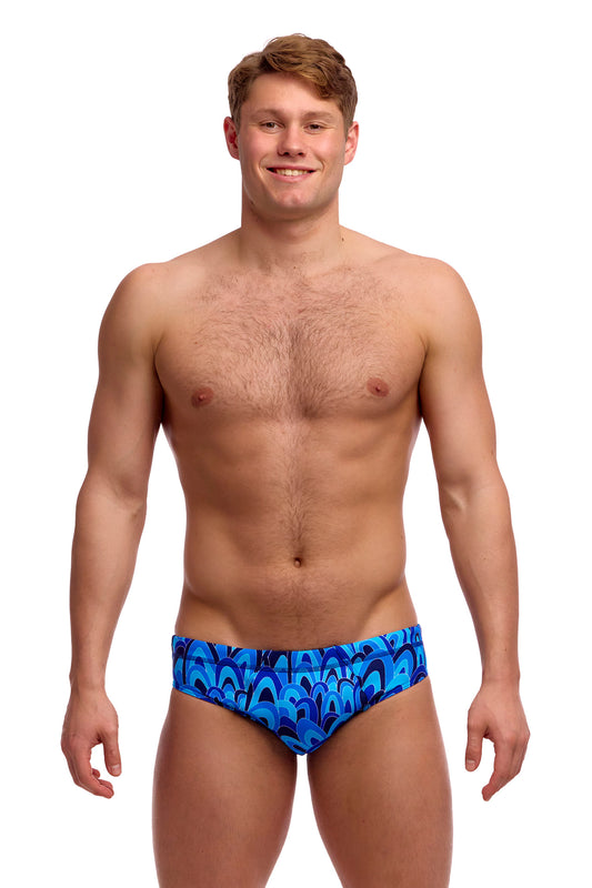 Funky Trunks Men's Hill Billy Blues Seamed Brief