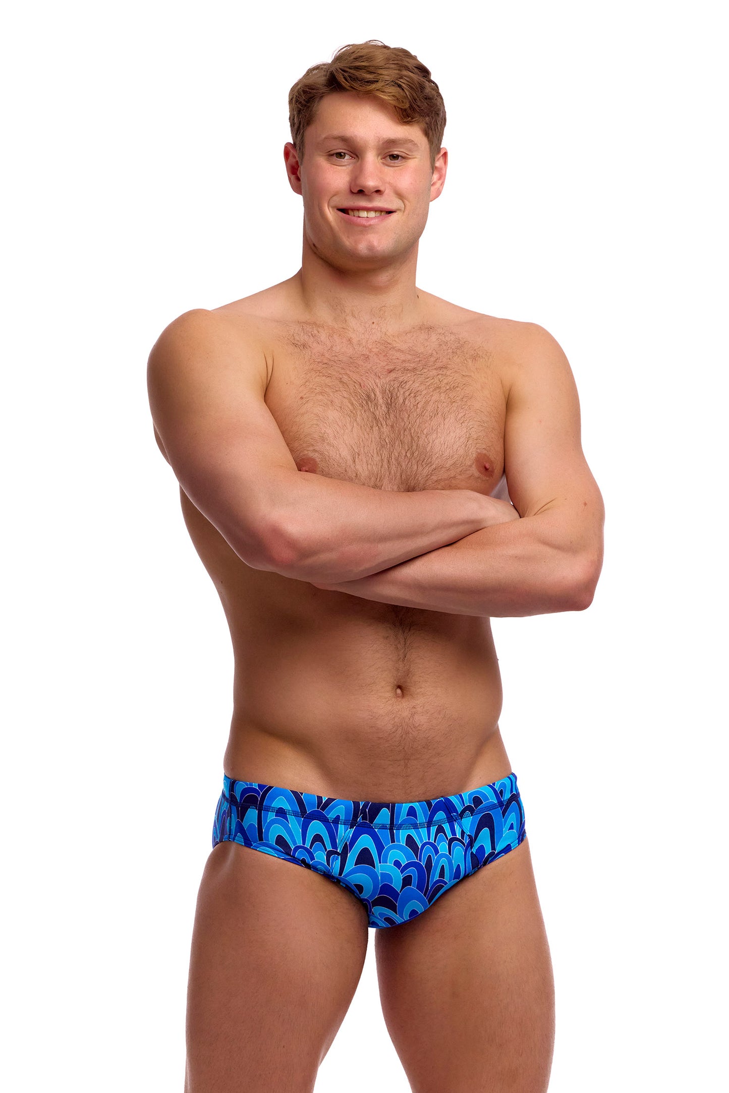 Funky Trunks Men's Hill Billy Blues Seamed Brief