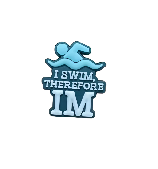 I Swim Therefore IM Croc Charm - All4Swim