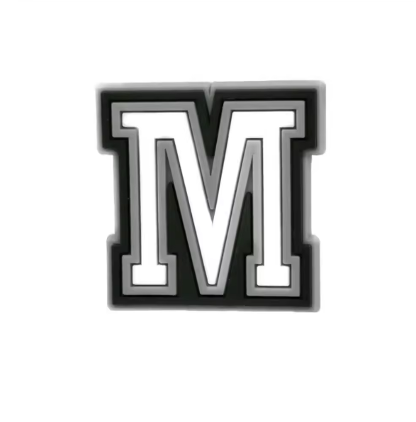 Letter 'M' Croc Charm - All4Swim
