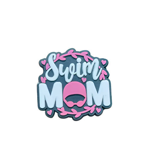 Swim 'Mom' Croc Charm - All4Swim